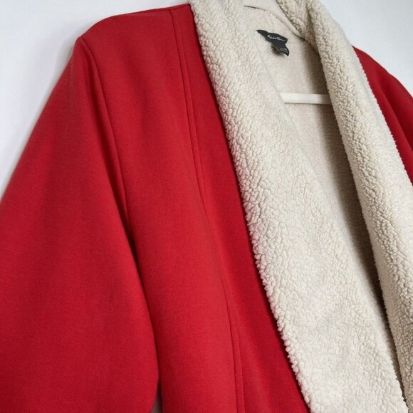 Eddie Bauer Red Fleece Sweater Size XS - Picture 4 of 10